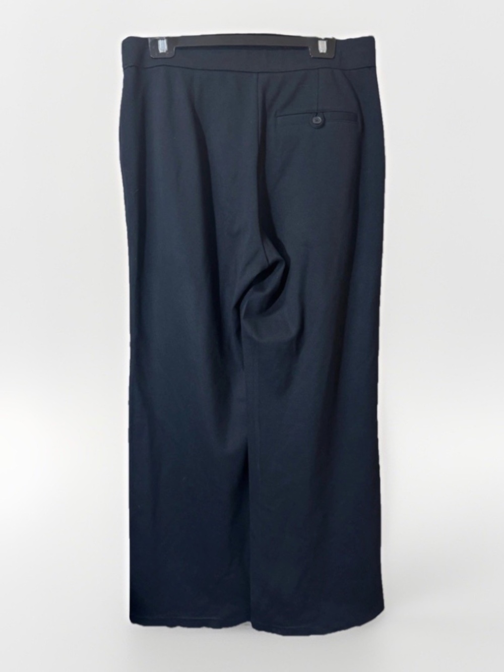 SPANX The Perfect Wide Leg Ponte Knit Trouser Pant in Black 20385R Large - Picture 3 of 7
